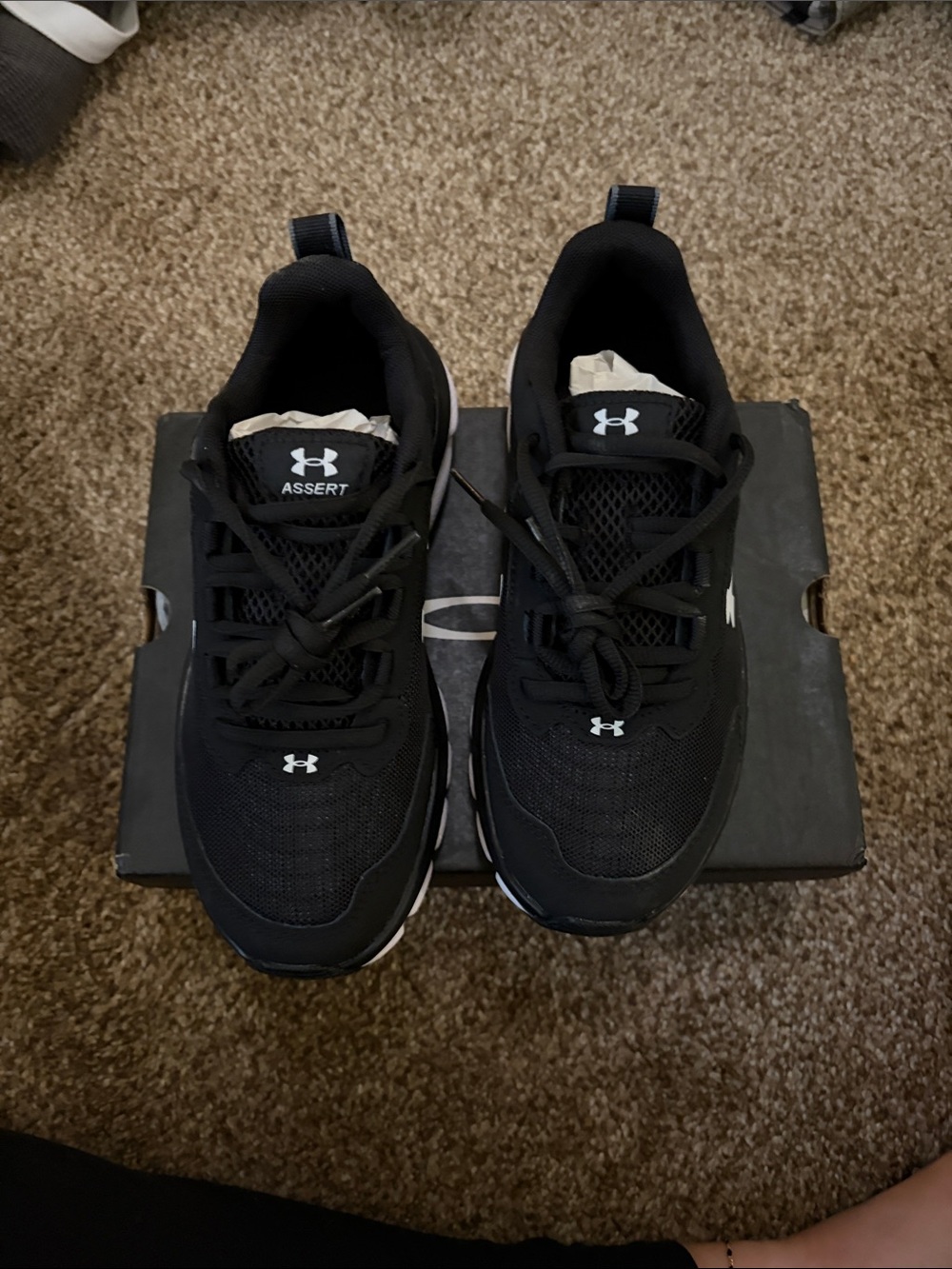 Under Armour Assert Men's Black Athletic Running Sneakers